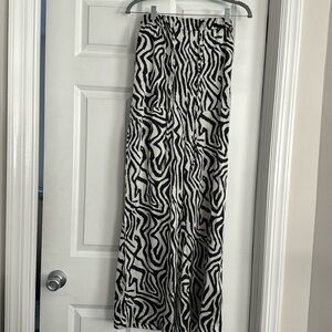 Zebra wide leg pant